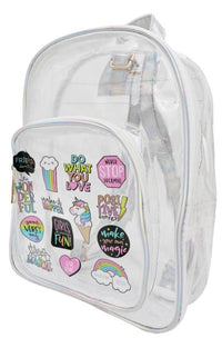 CLEAR PATCHES BACK PACK