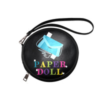 PAPER DOLLS ROUND WRISTLET- PURSE