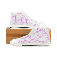 HEART & NEEDLE LITE HIGH TOP CANVAS GIRLS' SNEAKERS