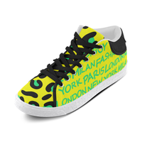 FASHION GIRL GRAFFITI MID TOP CANVAS GIRLS' SNEAKERS (sz 5-11)