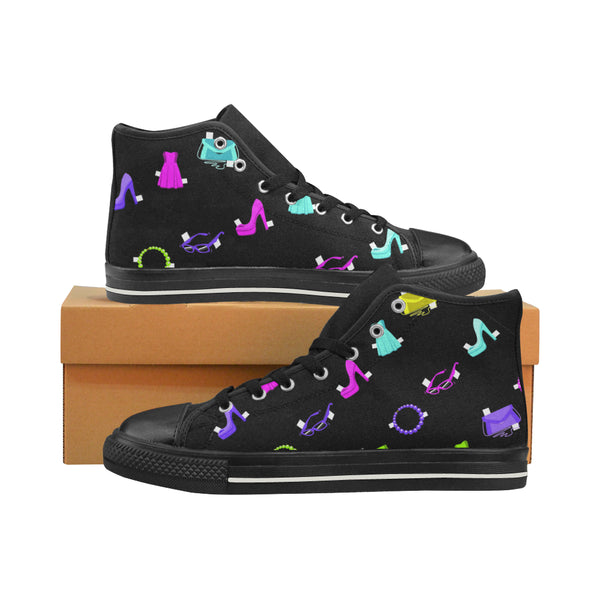 PAPER DOLLS HIGH TOP CANVAS GIRLS' SNEAKERS