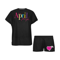 MISS APRIL PAJAMA SHORT SET