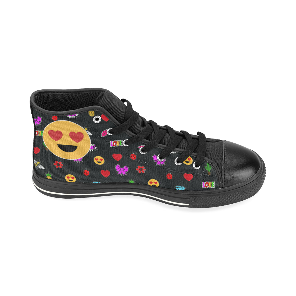EMOJI PATCHES  HIGH TOP CANVAS GIRLS' SNEAKERS