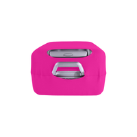 PINK HEART AND NEEDLE LUGGAGE COVER - LARGE