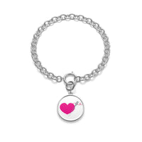 MISS APRIL HEART & NEEDLE Chunky Chain Bracelet