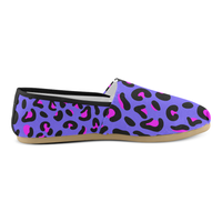 PURPLE LEOPARD CASUAL SLIP ON CANVAS SHOE (sz 4.5-14)