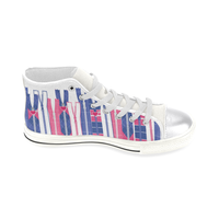 PREPPY ZIPPERS HIGH TOP CANVAS GIRLS' SNEAKERS