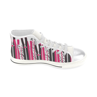 EDGY ZIPPERS HIGH TOP CANVAS GIRLS' SNEAKERS