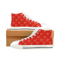 FAST FASHION HIGH TOP CANVAS GIRLS' SNEAKERS