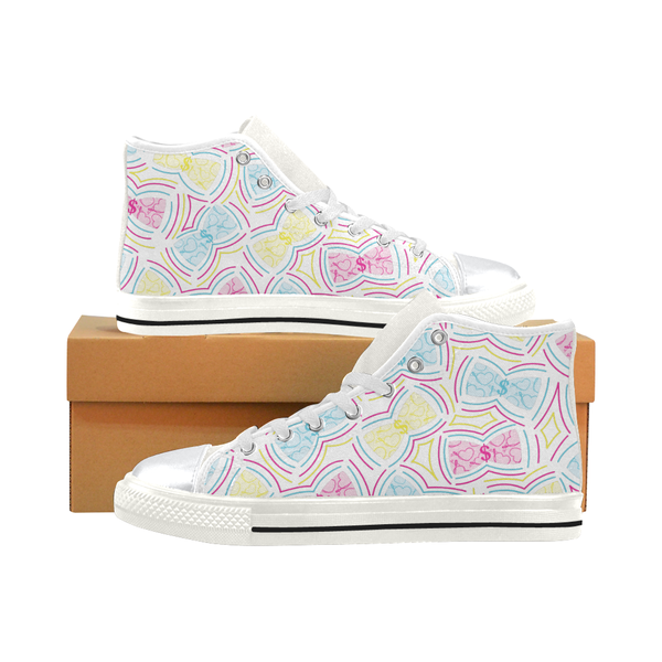 HIGH TOP CANVAS SNEAKERS