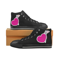 HEART AND NEEDLE HIGH-TOP GIRLS' SNEAKERS (sz 6-12)