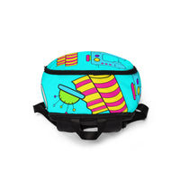 SEW FANTASTIC NEON BLUE BACK PACK
