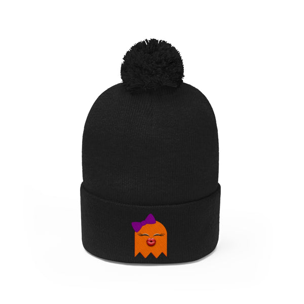 HEY BOO - PUMPKIN POM POM BEANIE