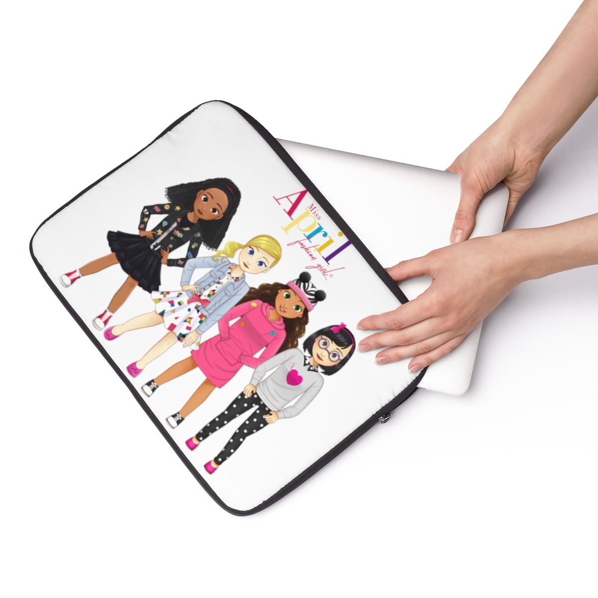 MISS APRIL FASHION GIRL Laptop Sleeve