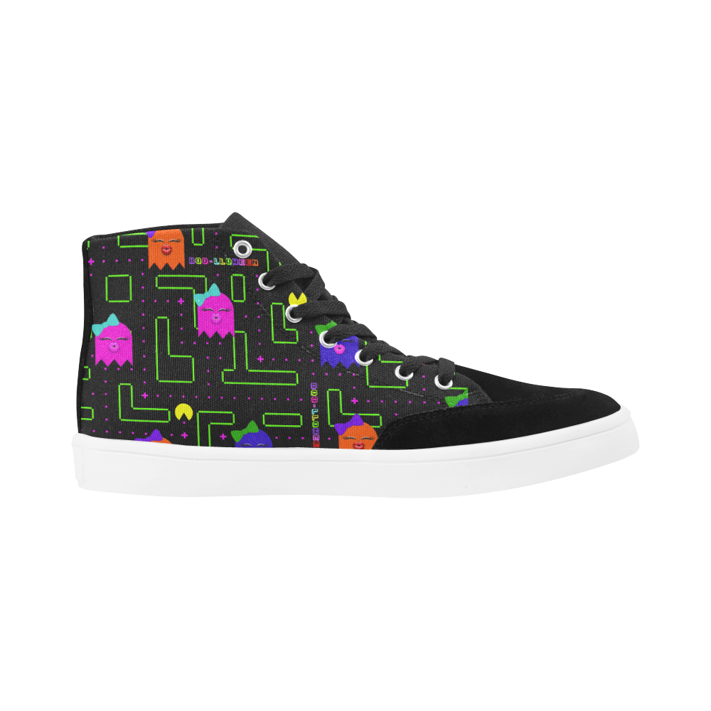 BOO-LLOWEEN HIGH ANKLE CANVAS ADULT SIZE SNEAKERS