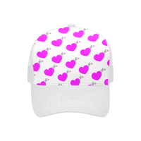 WHITE HEART & NEEDLE TRUCKER HAT