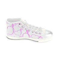 HEART & NEEDLE LITE HIGH TOP CANVAS GIRLS' SNEAKERS
