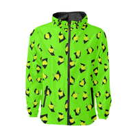 TOTALLY 80'S GREEN FASHION WINDBREAKER