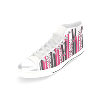 EDGY ZIPPERS HIGH TOP CANVAS GIRLS' SNEAKERS