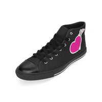 HEART AND NEEDLE HIGH TOP CANVAS GIRLS' SNEAKERS