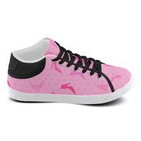 ON WEDNESDAYS WE WEAR PINK MID TOP CANVAS GIRLS' SNEAKERS (sz 5-11)