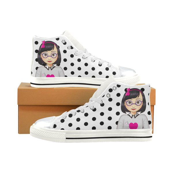 MISS DANI HIGH TOP CANVAS GIRLS' SNEAKERS