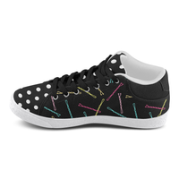 I GOT 99 BOBBY PINS MIXIE MID TOP CANVAS GIRLS' SNEAKERS (sz 5-11)