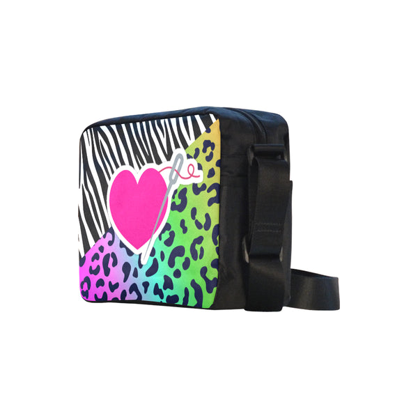 MIXIE RAINBOW LEOPARD SMALL MESSENGER BAG