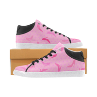 ON WEDNESDAYS WE WEAR PINK MID TOP CANVAS GIRLS' SNEAKERS (sz 5-11)