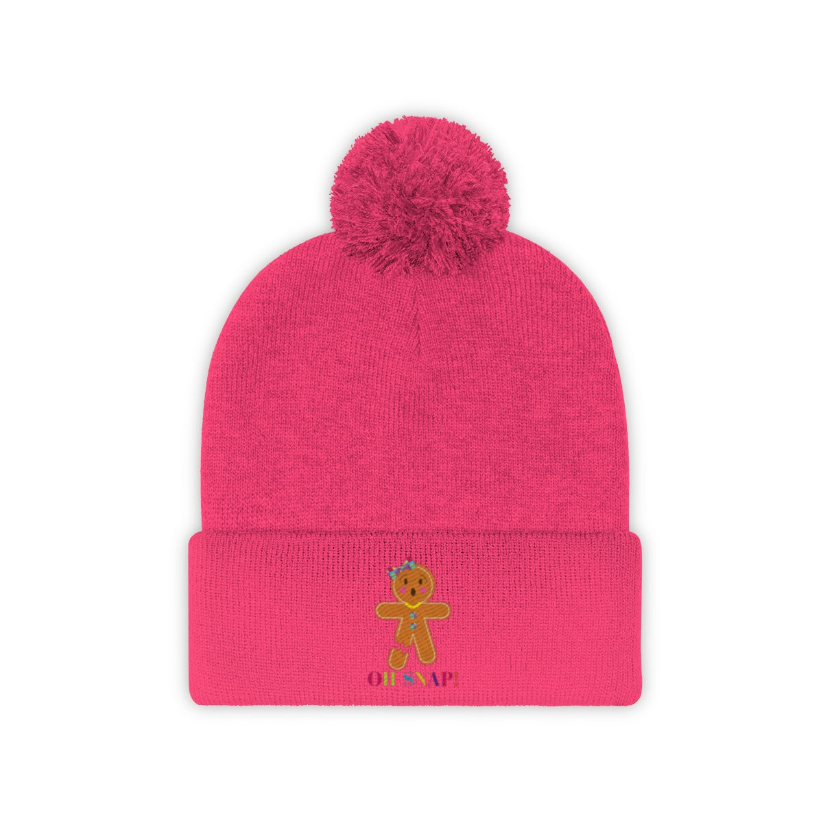 OH SNAP, MISS GINGER POM POM BEANIE