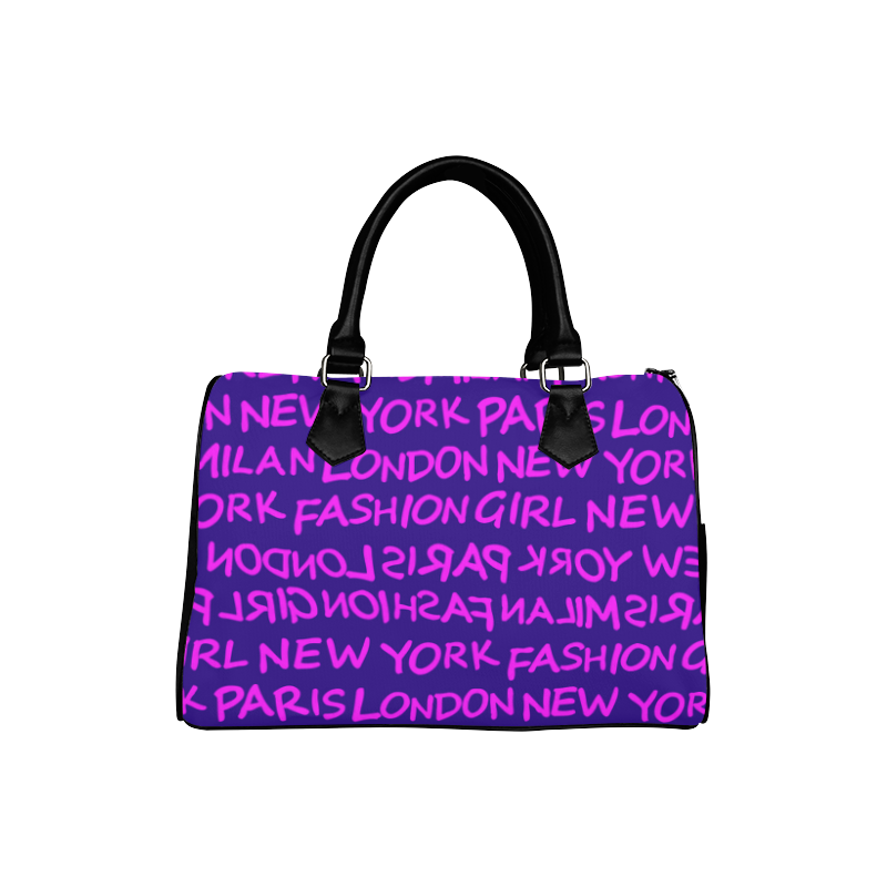 FASHION GIRL MIXIE SPEEDY HANDBAG - PURPLE
