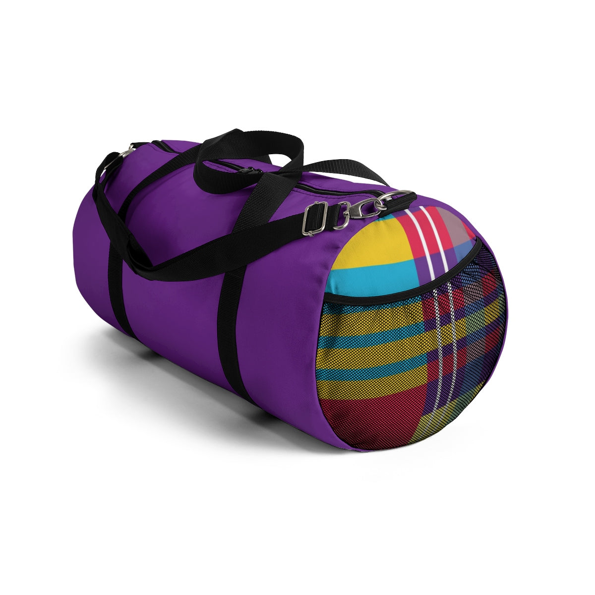 MERRY PLAID Duffel Bag (purple)