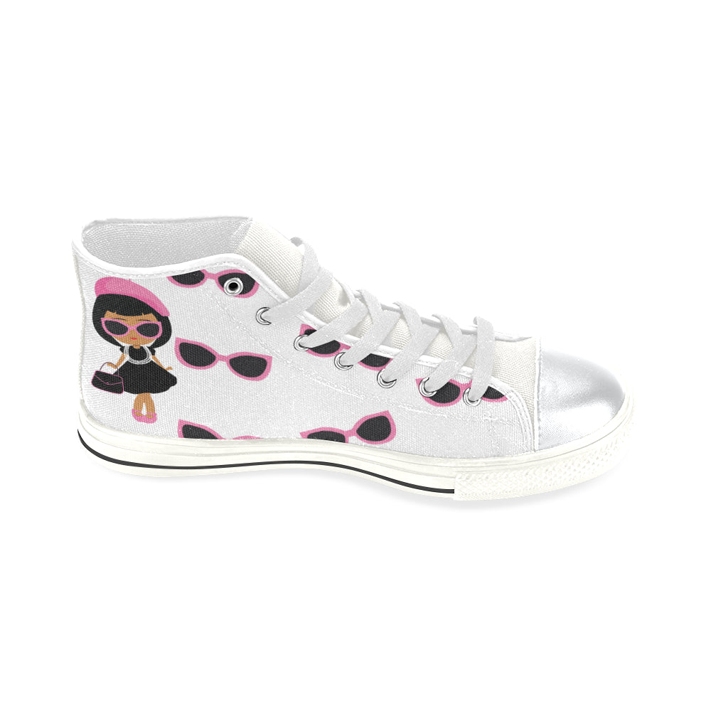 BOUGIE GIRLS  & SHADES HIGH TOP CANVAS GIRLS' SNEAKERS