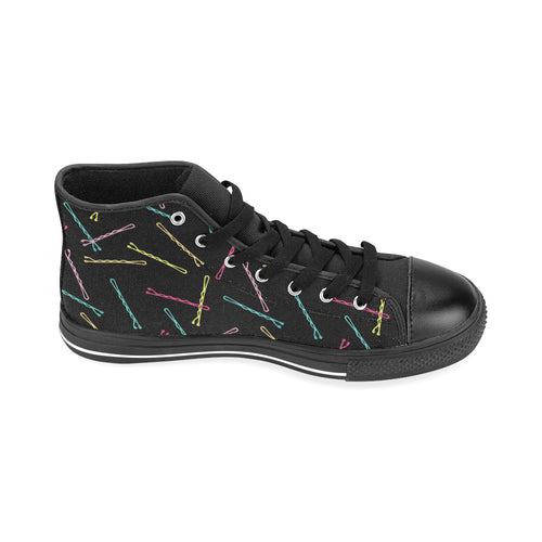 I GOT 99 BOBBY PINS...HIGH TOP CANVAS GIRLS' SNEAKERS