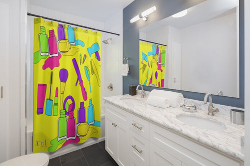 BEAUTY MASH UP Shower Curtain 71"x74"