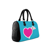 HEART AND NEEDLE SPEEDY HANDBAG - TEAL