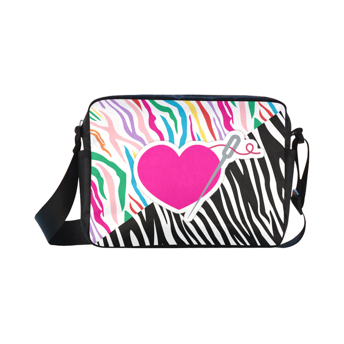 MIXIE ZEBRA SMALL MESSENGER BAG