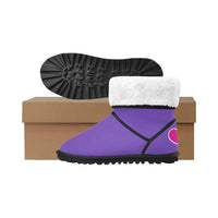 WARM & FUZZY HEART AND NEEDLE KIDS' SNOW BOOT - purple