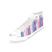 PREPPY ZIPPERS HIGH TOP CANVAS GIRLS' SNEAKERS