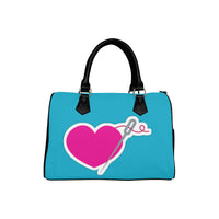 HEART AND NEEDLE SPEEDY HANDBAG - TEAL