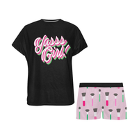 YASSS GIRL FASHION PAJAMA SHORT SET