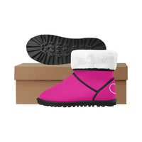 WARM & FUZZY HEART AND NEEDLE KIDS' SNOW BOOT - pink