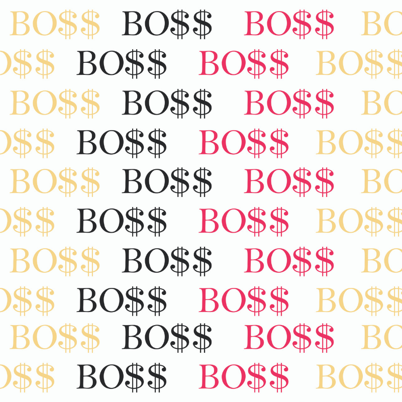 BO$$ WRAPPING PAPER