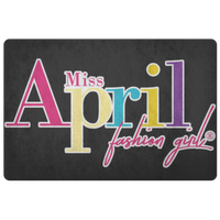 MISS APRIL FASHION GIRL DOORMAT