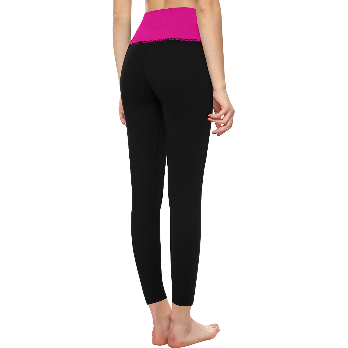 HIGH WAIST YOGA LEGGINGS - PINK