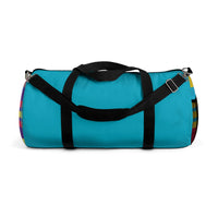 MERRY PLAID Duffel Bag (teal)