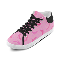 ON WEDNESDAYS WE WEAR PINK MID TOP CANVAS GIRLS' SNEAKERS (sz 5-11)