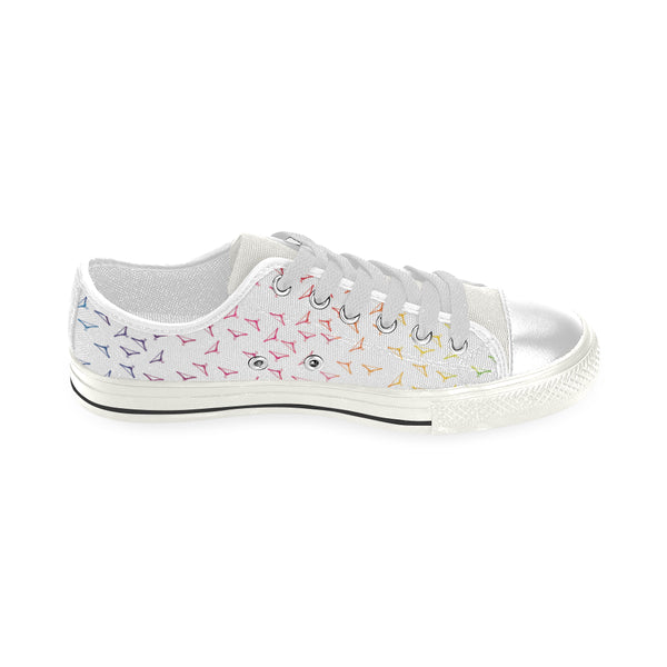 RAINBOW HANGERS LOW TOP CANVAS GIRLS' SNEAKERS