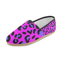 PINK LEOPARD CASUAL SLIP ON CANVAS SHOE (sz 4.5-14)