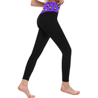 TOTALLY 80S PURPLE HIGH WAIST YOGA LEGGINGS